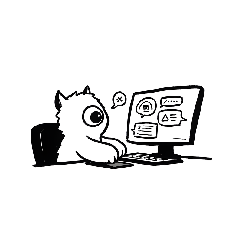 An image of a MetaMonster trying to use ChatGPT