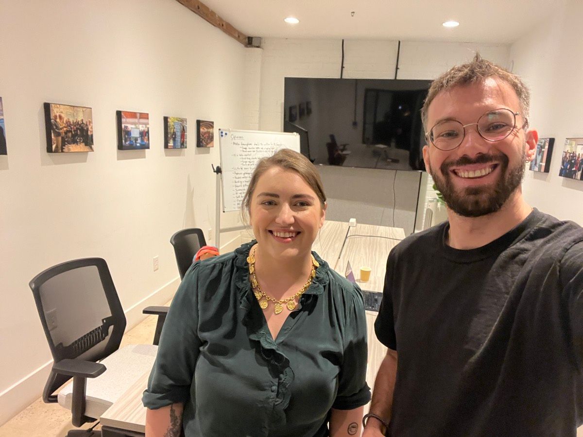 Jade and Andrew working together