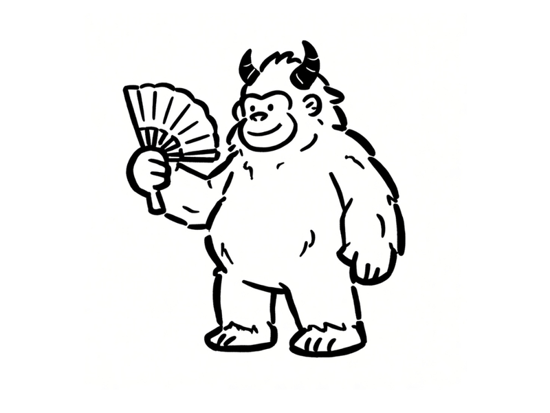 A MetaMonster holding a fan to symbolize the work of doing a query fan-out