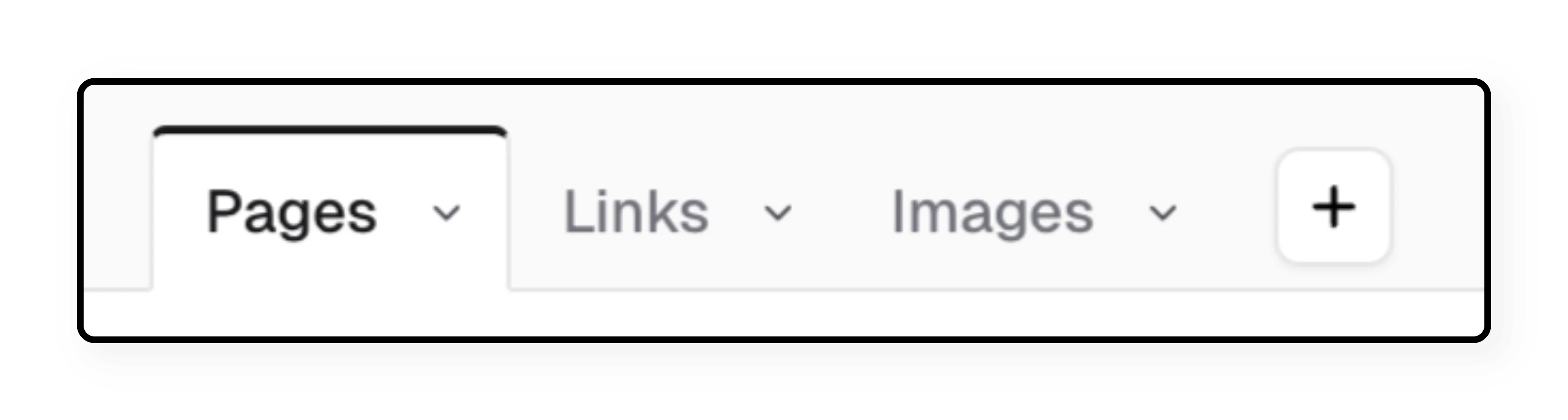 Import button location in table interface